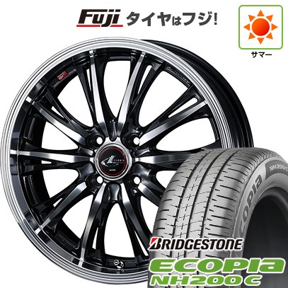 【新品 軽自動車】N-BOX タント スペーシア 夏タイヤ ホイール4本セット 165/55R15 ブリヂストン エコピア NH200 C ウェッズ レオニス RT 15インチ