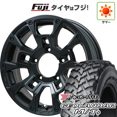 ジムニー 夏タイヤ ホイール4本セット 195R16C 104/102Q ヨコハマ ジオランダー M/T+ G001J ビッグウエイ B-LUGNAS BRD(マットブラック) 16インチ