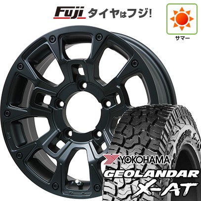 ジムニーシエラ/ジムニーノマド 夏タイヤ ホイール4本セット 215/70R16 ヨコハマ ジオランダー X-AT G016 ビッグウエイ B-LUGNAS BRD(マットブラック) 16インチ
