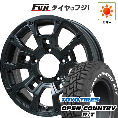 ジムニー 夏タイヤ ホイール4本セット 185/85R16 トーヨー オープンカントリー R/T RWL/RBL ビッグウエイ B-LUGNAS BRD(マットブラック) 16インチ