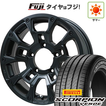 ジムニーシエラ/ジムニーノマド 夏タイヤ ホイール4本セット 215/70R16 ピレリ スコーピオン ヴェルデ ビッグウエイ B-LUGNAS BRD(マットブラック) 16インチ