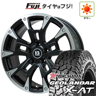 デリカD5 夏タイヤ ホイール4本セット 235/70R16 ヨコハマ ジオランダー X-AT G016 ビッグウエイ B-LUGNAS BRD(ブラックポリッシュ/ブラッククリア) 16インチ