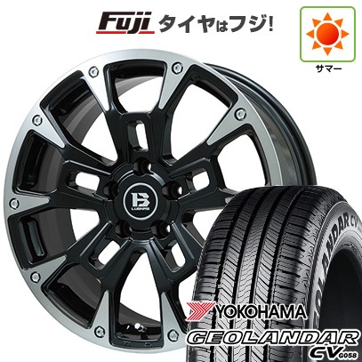 デリカD5 夏タイヤ ホイール4本セット 235/70R16 ヨコハマ ジオランダー CV G058 ビッグウエイ B-LUGNAS BRD(ブラックポリッシュ/ブラッククリア) 16インチ