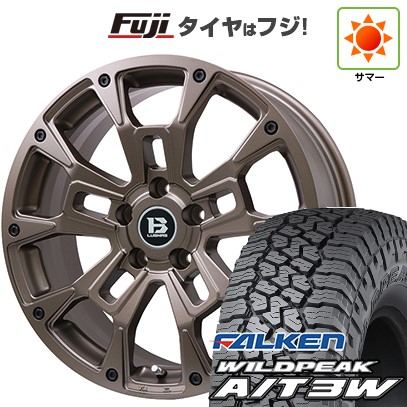 デリカD5 夏タイヤ ホイール4本セット 235/70R16 ファルケン ワイルドピーク A/T3W ビッグウエイ B-LUGNAS BRD(マットブロンズ) 16インチ