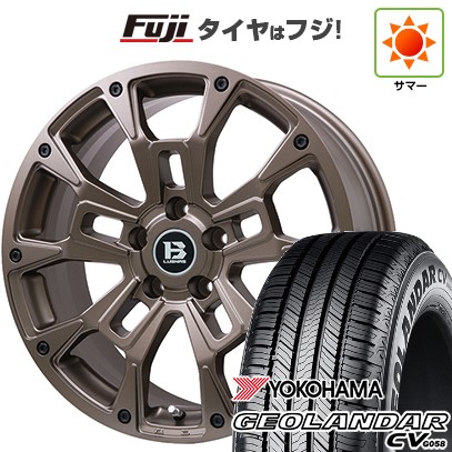デリカD5 夏タイヤ ホイール4本セット 235/70R16 ヨコハマ ジオランダー CV G058 ビッグウエイ B-LUGNAS BRD(マットブロンズ) 16インチ