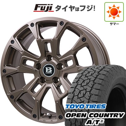 デリカD5 夏タイヤ ホイール4本セット 225/70R16 トーヨー オープンカントリー A/T III RBL ビッグウエイ B-LUGNAS BRD(マットブロンズ) 16インチ