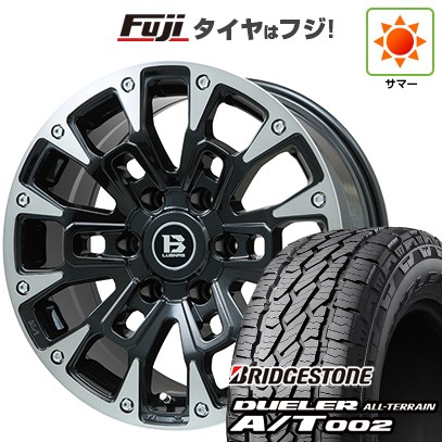 プラド/ハイラックス/トライトン(GSR) 夏タイヤ ホイール4本セット 265/65R17 ブリヂストン デューラー A/T002 OWL/RBL ビッグウエイ B-LUGNAS BRD(ブラックポリッシュ/ブラッククリア) 17インチ