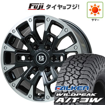 プラド/ハイラックス/トライトン(GSR) 夏タイヤ ホイール4本セット 265/65R17 ファルケン ワイルドピーク A/T3W ビッグウエイ B-LUGNAS BRD(ブラックポリッシュ/ブラッククリア) 17インチ