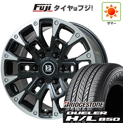 プラド/ハイラックス/トライトン(GSR) 夏タイヤ ホイール4本セット 265/65R17 ブリヂストン デューラー H/L850 ビッグウエイ B-LUGNAS BRD(ブラックポリッシュ/ブラッククリア) 17インチ