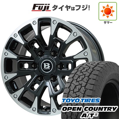 プラド/ハイラックス/トライトン(GSR) 夏タイヤ ホイール4本セット 265/65R17 トーヨー オープンカントリー A/T III RBL ビッグウエイ B-LUGNAS BRD(ブラックポリッシュ/ブラッククリア) 17インチ