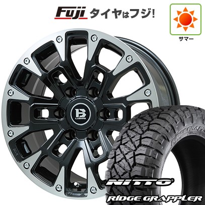 【パンク保証付き】プラド/ハイラックス/トライトン(GSR) 夏タイヤ ホイール4本セット 265/65R17 ニットー リッジグラップラー ビッグウエイ B-LUGNAS BRD 17インチ