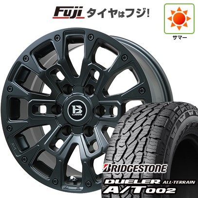 プラド/ハイラックス/トライトン(GSR) 夏タイヤ ホイール4本セット 265/65R17 ブリヂストン デューラー A/T002 OWL/RBL ビッグウエイ B-LUGNAS BRD(マットブラック) 17インチ