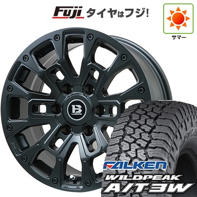 プラド/ハイラックス/トライトン(GSR) 夏タイヤ ホイール4本セット 265/65R17 ファルケン ワイルドピーク A/T3W ビッグウエイ B-LUGNAS BRD(マットブラック) 17インチ