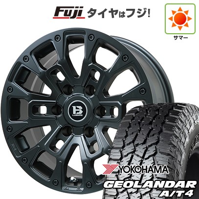 プラド/ハイラックス/トライトン(GSR) 夏タイヤ ホイール4本セット 265/65R17 ヨコハマ ジオランダー A/T4 G018 OWL/RBL ビッグウエイ B-LUGNAS BRD(マットブラック) 17インチ