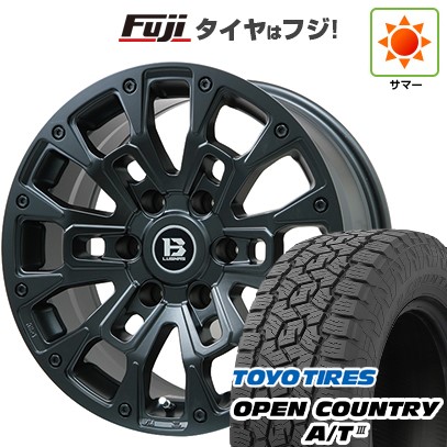 プラド/ハイラックス/トライトン(GSR) 夏タイヤ ホイール4本セット 265/65R17 トーヨー オープンカントリー A/T III RWL/RBL ビッグウエイ B-LUGNAS BRD(マットブラック) 17インチ