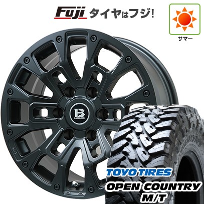 プラド/ハイラックス/トライトン(GSR) 夏タイヤ ホイール4本セット 265/65R17 トーヨー オープンカントリー M/T ビッグウエイ B-LUGNAS BRD(マットブラック) 17インチ