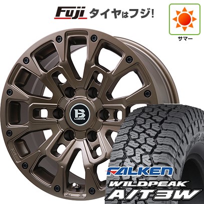 プラド/ハイラックス/トライトン(GSR) 夏タイヤ ホイール4本セット 265/65R17 ファルケン ワイルドピーク A/T3W ビッグウエイ B-LUGNAS BRD(マットブロンズ) 17インチ