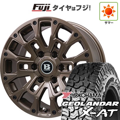 プラド/ハイラックス/トライトン 夏タイヤ ホイール4本セット 265/60R18 ヨコハマ ジオランダー X-AT G016 ビッグウエイ B-LUGNAS BRD(マットブロンズ) 18インチ