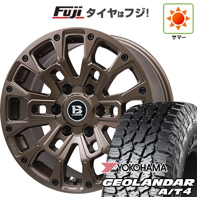 プラド/ハイラックス/トライトン 夏タイヤ ホイール4本セット 265/60R18 ヨコハマ ジオランダー A/T4 G018 RBL ビッグウエイ B-LUGNAS BRD(マットブロンズ) 18インチ