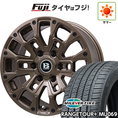 プラド/ハイラックス/トライトン(GSR) 夏タイヤ ホイール4本セット 265/65R17 ミレバー レンジツアープラスMU069(限定) ビッグウエイ B-LUGNAS BRD(マットブロンズ) 17インチ