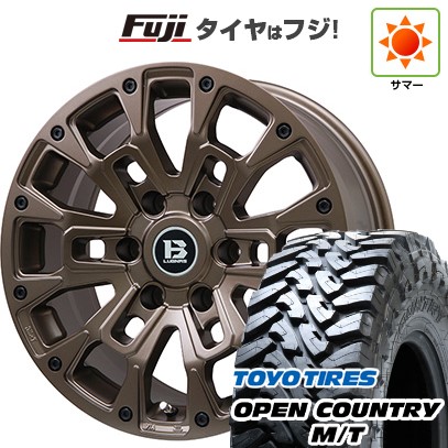 プラド/ハイラックス 夏タイヤ ホイール4本セット 265/70R17 トーヨー オープンカントリー M/T ビッグウエイ B-LUGNAS BRD(マットブロンズ) 17インチ