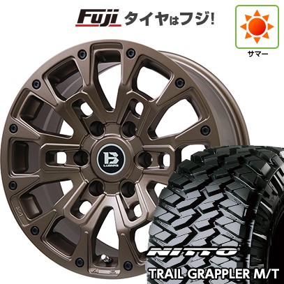 プラド/ハイラックス 夏タイヤ ホイール4本セット 265/70R17 ニットー トレイルグラップラー M/T ビッグウエイ B-LUGNAS BRD(マットブロンズ) 17インチ