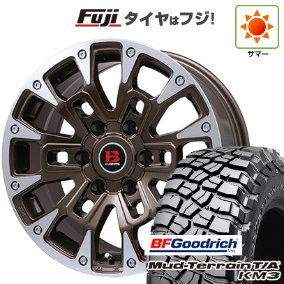 プラド/ハイラックス/トライトン(GSR) 夏タイヤ ホイール4本セット 265/65R17 BFグッドリッチ マッドテレーンT/A KM3 ビッグウエイ B-LUGNAS BRD(ブロンズポリッシュ) 17インチ