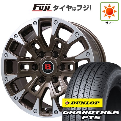 プラド/ハイラックス/トライトン(GSR) 夏タイヤ ホイール4本セット 265/65R17 ダンロップ グラントレック PT5 ビッグウエイ B-LUGNAS BRD(ブロンズポリッシュ) 17インチ