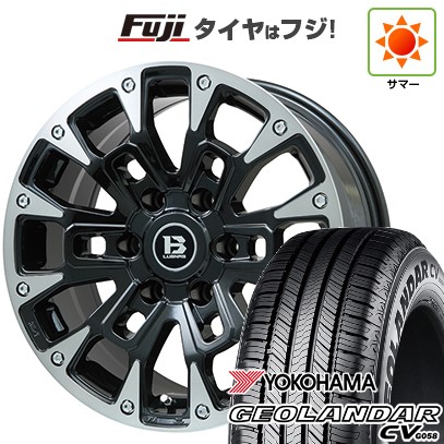 プラド/ハイラックス/トライトン 夏タイヤ ホイール4本セット 265/60R18 ヨコハマ ジオランダー CV G058 ビッグウエイ B-LUGNAS BRD(ブラックポリッシュ/ブラッククリア) 18インチ