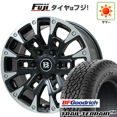 プラド/ハイラックス/トライトン 夏タイヤ ホイール4本セット 265/60R18 BFグッドリッチ トレールテレーンT/A ORWL ビッグウエイ B-LUGNAS BRD(ブラックポリッシュ/ブラッククリア) 18インチ