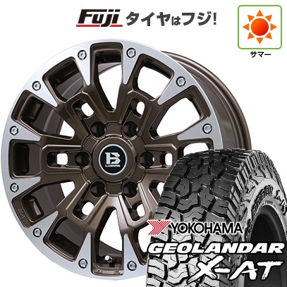 プラド/ハイラックス/トライトン 夏タイヤ ホイール4本セット 265/60R18 ヨコハマ ジオランダー X-AT G016 ビッグウエイ B-LUGNAS BRD(ブロンズポリッシュ) 18インチ