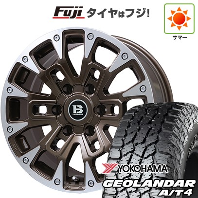 プラド/ハイラックス/トライトン 夏タイヤ ホイール4本セット 265/60R18 ヨコハマ ジオランダー A/T4 G018 RBL ビッグウエイ B-LUGNAS BRD(ブロンズポリッシュ) 18インチ