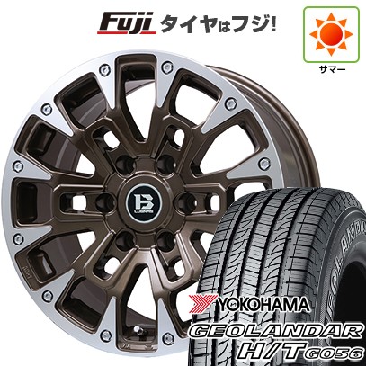 プラド/ハイラックス/トライトン 夏タイヤ ホイール4本セット 265/60R18 ヨコハマ ジオランダー H/T G056 ビッグウエイ B-LUGNAS BRD(ブロンズポリッシュ) 18インチ