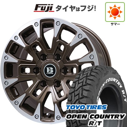 プラド/ハイラックス/トライトン(GSR) 夏タイヤ ホイール4本セット 265/65R17 トーヨー オープンカントリー R/T RWL/RBL ビッグウエイ B-LUGNAS BRD(ブロンズポリッシュ) 17インチ