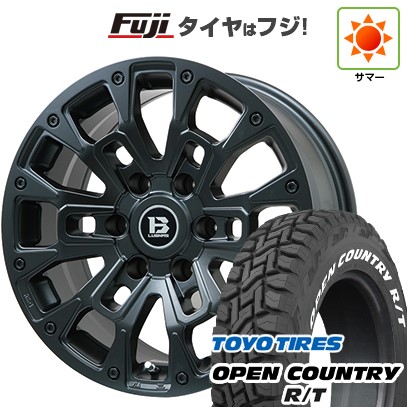 プラド/ハイラックス/トライトン(GSR) 夏タイヤ ホイール4本セット 265/65R17 トーヨー オープンカントリー R/T RWL/RBL ビッグウエイ B-LUGNAS BRD(マットブラック) 17インチ