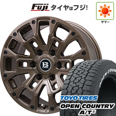 プラド/ハイラックス/トライトン 夏タイヤ ホイール4本セット 265/60R18 トーヨー オープンカントリー A/T III RWL/RBL ビッグウエイ B-LUGNAS BRD(マットブロンズ) 18インチ