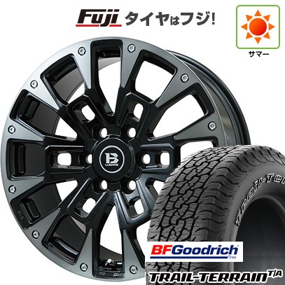 プラド 夏タイヤ ホイール4本セット 275/55R20 BFグッドリッチ トレールテレーンT/A ORWL ビッグウエイ B-LUGNAS BRD(ブラックポリッシュ/ブラッククリア) 20インチ