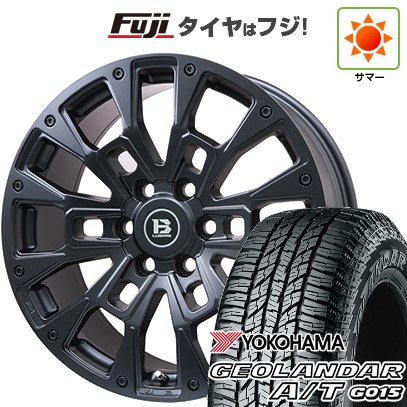 プラド/トライトン(GSR) 夏タイヤ ホイール4本セット 265/50R20 ヨコハマ ジオランダー A/T G015 RBL ビッグウエイ B-LUGNAS BRD(マットブラック) 20インチ