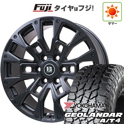 プラド 夏タイヤ ホイール4本セット 275/55R20 ヨコハマ ジオランダー A/T4 G018 RBL ビッグウエイ B-LUGNAS BRD(マットブラック) 20インチ