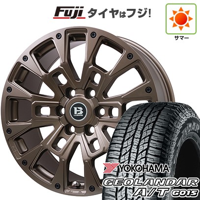 プラド/トライトン(GSR) 夏タイヤ ホイール4本セット 265/50R20 ヨコハマ ジオランダー A/T G015 RBL ビッグウエイ B-LUGNAS BRD(マットブロンズ) 20インチ
