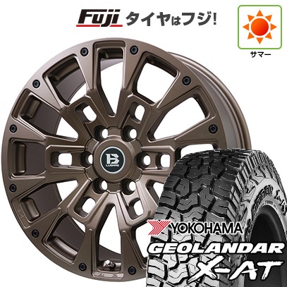 プラド 夏タイヤ ホイール4本セット 275/55R20 ヨコハマ ジオランダー X-AT G016 ビッグウエイ B-LUGNAS BRD(マットブロンズ) 20インチ