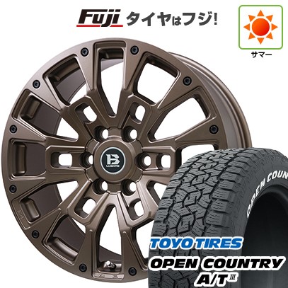 プラド/トライトン(GSR) 夏タイヤ ホイール4本セット 265/50R20 トーヨー オープンカントリー A/T III RWL/RBL ビッグウエイ B-LUGNAS BRD(マットブロンズ) 20インチ