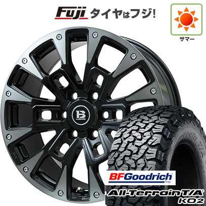 プラド 夏タイヤ ホイール4本セット 275/55R20 BFグッドリッチ オールテレーンT/A KO2 RBL ビッグウエイ B-LUGNAS BRD(ブラックポリッシュ/ブラッククリア) 20インチ