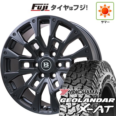 プラド 夏タイヤ ホイール4本セット 275/55R20 ヨコハマ ジオランダー X-AT G016 ビッグウエイ B-LUGNAS BRD(マットブラック) 20インチ