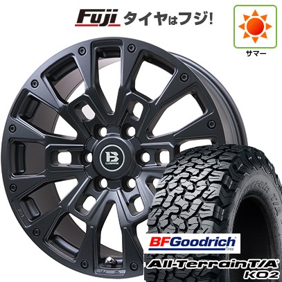 プラド 夏タイヤ ホイール4本セット 275/55R20 BFグッドリッチ オールテレーンT/A KO2 RBL ビッグウエイ B-LUGNAS BRD(マットブラック) 20インチ