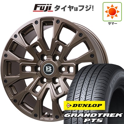 ランクル250 夏タイヤ ホイール４本セット 265/60R20 ダンロップ グラントレック PT5 ビッグウエイ B-LUGNAS BRD(マットブロンズ) トヨタ車専用 20インチ