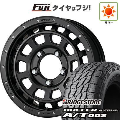 ジムニー 夏タイヤ ホイール4本セット 175/80R16 ブリヂストン デューラー A/T002 RBL WORK ワーク クラッグ ティーグラビック SHADOW EDITION 16インチ