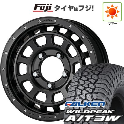 ジムニー 夏タイヤ ホイール4本セット 175/80R16 ファルケン ワイルドピーク A/T3W WORK ワーク クラッグ ティーグラビック SHADOW EDITION 16インチ