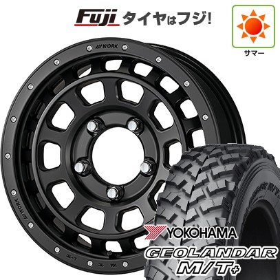 ジムニー 夏タイヤ ホイール4本セット 195R16C 104/102Q ヨコハマ ジオランダー M/T+ G001J WORK ワーク クラッグ ティーグラビック SHADOW EDITION 16インチ