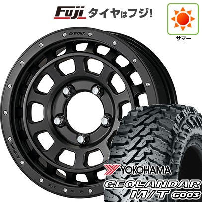 ジムニー 夏タイヤ ホイール4本セット 185/85R16 ヨコハマ ジオランダー M/T G003 WORK ワーク クラッグ ティーグラビック SHADOW EDITION 16インチ